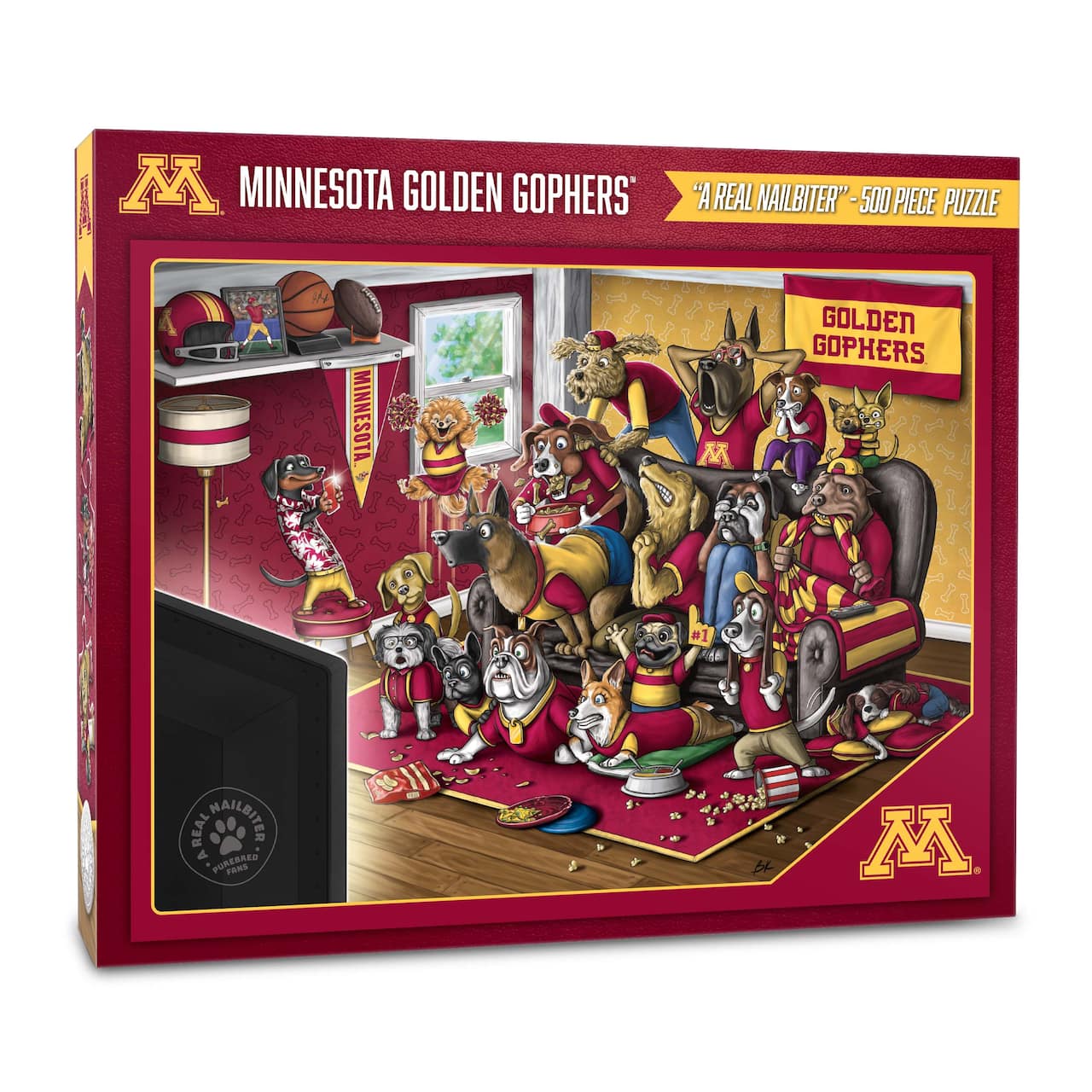 College Football Purebred Fans A Real Nailbiter 500 Piece Puzzle